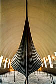 Oslo, Norvegia. La nave di Oseberg (IX sec) Museo delle Navi Vichinghe a Bygdoy.